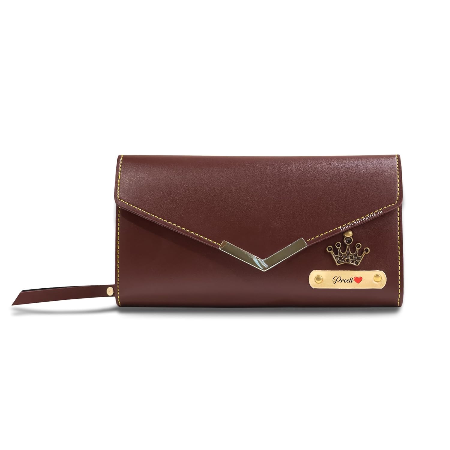 Women 3 Fold Clutch (brown)