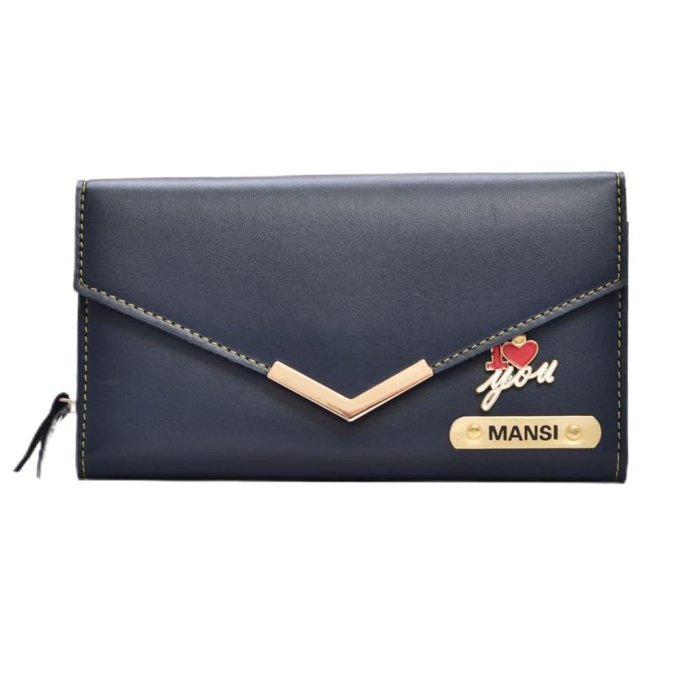Women 3 Fold Clutch (blue)